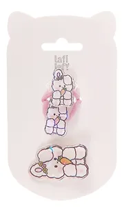Набор Kawaii Кролики (2 резинки, 1 заколка) (пластик) (12-03907-B8) (Lafilaf)