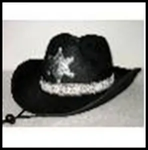 Карнавальная шляпа для мужчин  "Шериф", арт. 26436 (полиэстр)