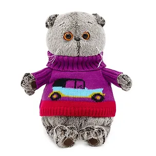 Мягкая игрушка Басик в свитере с машинкой (30 см) (Ks30-106) 2697025