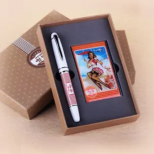 Подарочный набор (28464) (17х10х1,7) (ручка, визитница) 2345882