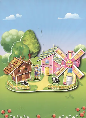 Пазл 3D Мельница (DT-1035) (упаковка) 2382178