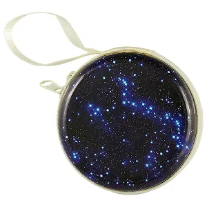 Монетница на молнии Космос (7см) (металл) (ПВХ бокс)