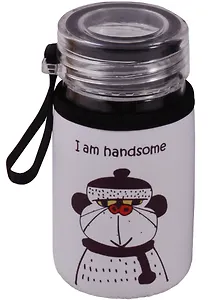 Бутылка Кот и пёс 300мл (стекло+ткань) 12-07599-pt310m9806