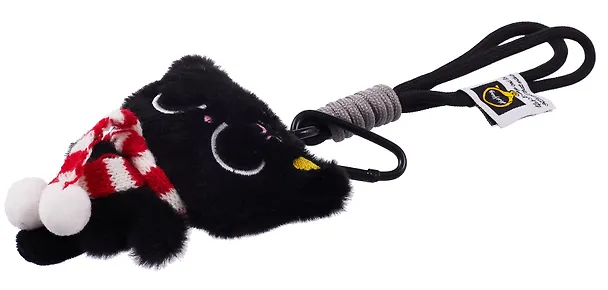 Брелок «Котик в очках с красным шарфиком», текстиль, 10 см 3124853 — 3