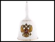 ГС колокольчик керамика Сургут - Россия Герб 8,5*5 см 242732, шт 2322327