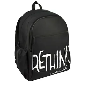 Рюкзак "ПЕРЕОСМЫСЛИ!" 1отд., 44*31*15см. уплотн. спинка, полиэстер