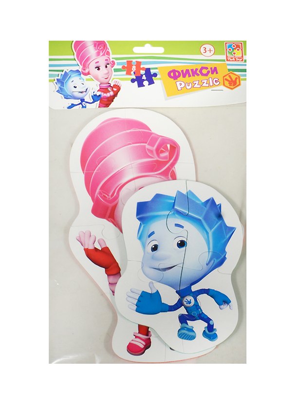 Мягкие пазлы Baby puzzle Фиксики Макси (VT1108-02) (2 пазл.карт., 8 и 4 эл.) (4 мм) (3+) (упаковка) 2492408 — 1