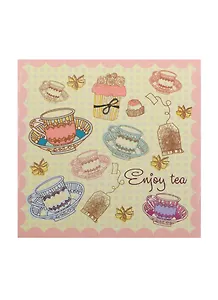 Подставка под кружку керамика Чашки (10,8х10,8) (40989)