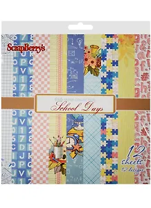 Набор бумаги 15*15см 190 гр/м, Школьная Пора, 12л