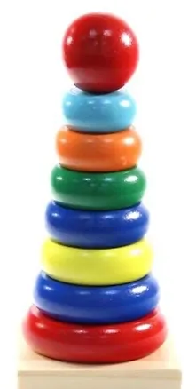 Пирамидка Авангард квадрат (деревянная) (2110) (коробка) 2350860