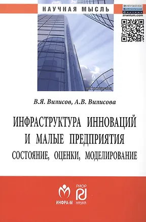 Книга Инфраструктура инноваций и малые предприятия: состояние, оценки, моделирование. Монография ()