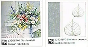 Наб. салф. для декупажа Полевые цветы/Скелетированные листья (6590/6240) (2шт)