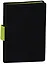 Ежедневник недат. А5 96л "СОФТ-ТАЧ" черный, тв. переплет, тонир.блок, салатовый срез, ляссе, Escalada  — 244763 — 1