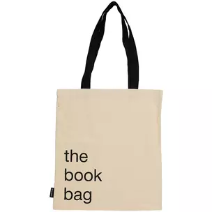 Сумка-шоппер The book bag бежевая, текстиль 40см.*32см. — 2877535 — 1