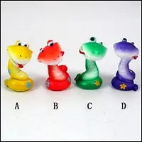 Фигурка декоративная "Змейка" 573020, H 9 см, 4 в.