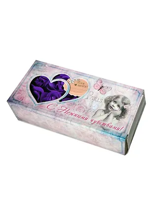 Мыльные лепестки в картонной коробке С нежными чувствами (10шт) (574166) 2402042