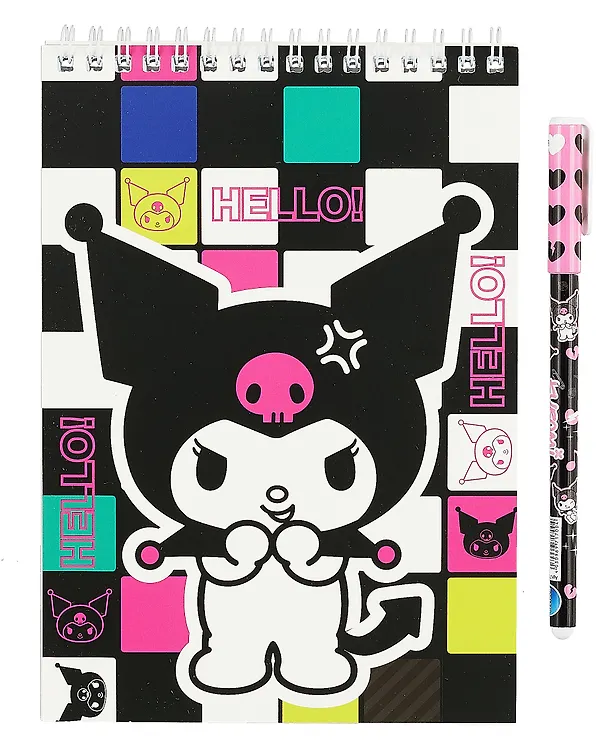 Блокнот Kuromi-3 с ручкой шариковой, А5, 60 листов 3037790 — 3