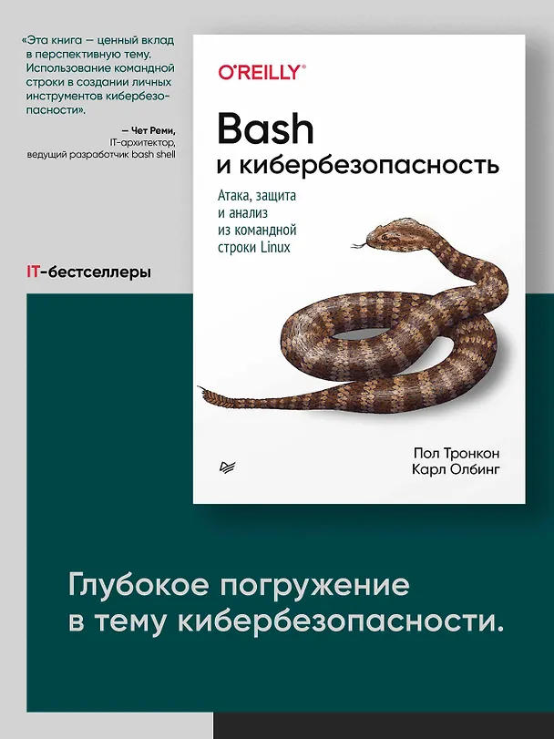 Книга Bash и кибербезопасность: атака, защита и анализ из командной строки Linux (Пол Тронкон) — 3