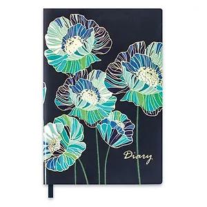Ежедневник недатированный А5 212*146мм 240стр. цветы интегральный переплёт 47665