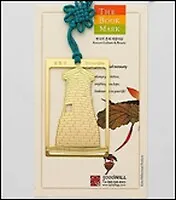 Закладка для книг из сверхтонкой стали. Цвет золото (BM-42) (Мир Бижу)