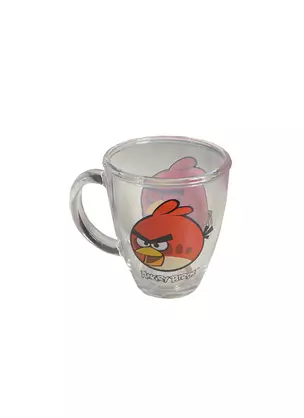 Angry Birds стеклянная кружка в коробке (красная) (300мл) — 2409596 — 1