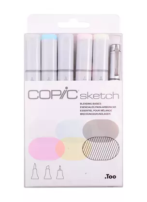 Набор маркеров Copic Sketch смешанные цвета 6цв — 260010 — 1