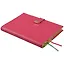 Недатированный ежедневник «Юфть», розовый, 160 листов, А5 — 252952 — 2