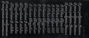 Контурные наклейки Поздравительные надписи (226613) (лист) (черн.) (10х23см)