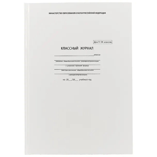 Классный журнал, 5-9 класс, А4 212391 — 1