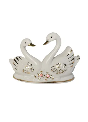 Фигурка Лебеди фарфор (149-281) (8см) 2400440