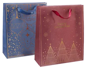 Пакет А4 32*27*10 "New Year" НГ, пластиковый, ассорти 3110034