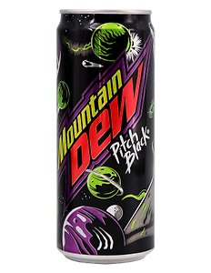  Напиток Mountain Dew Pitch Black, 330мл 
