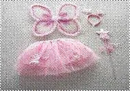 Карнавальный набор "Фея": крылья, жезл, украшение на голову, юбка (20556)