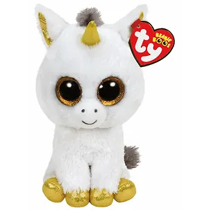 Мягкая игрушка Beanie Boos Единорог Pegasus 15см 2537654
