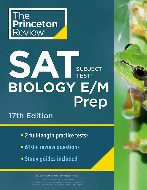 Книга SAT Subject Test Biology E/M Prep, 17th Edition: Practice Tests + Content Review + Strategies & Techniques (College Test Preparation) () — 1