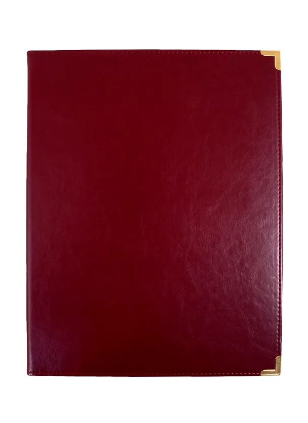 Папка адресная А4, кожзам, бордо, Lezar 256341 — 1