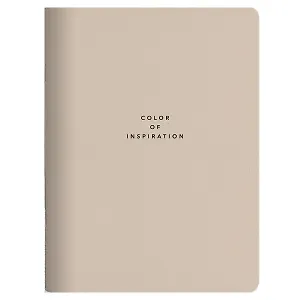 Тетрадь 48л кл. "Block", бежевый, скрепка, карт.обл., микротекстурирование, ламинация