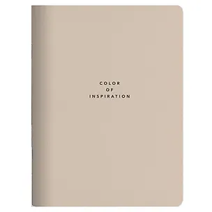 Тетрадь 48л кл. "Block", бежевый, скрепка, карт.обл., микротекстурирование, ламинация 3077580