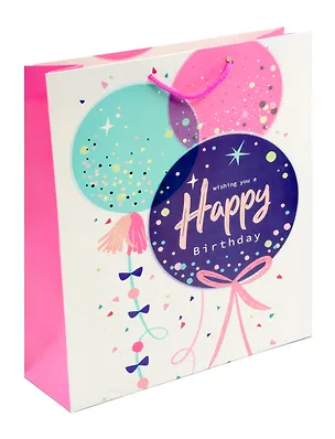 Пакет А4 32*26*10 "Happy birthday. Basic" нейтр. бум.мат.ламинат 3044304