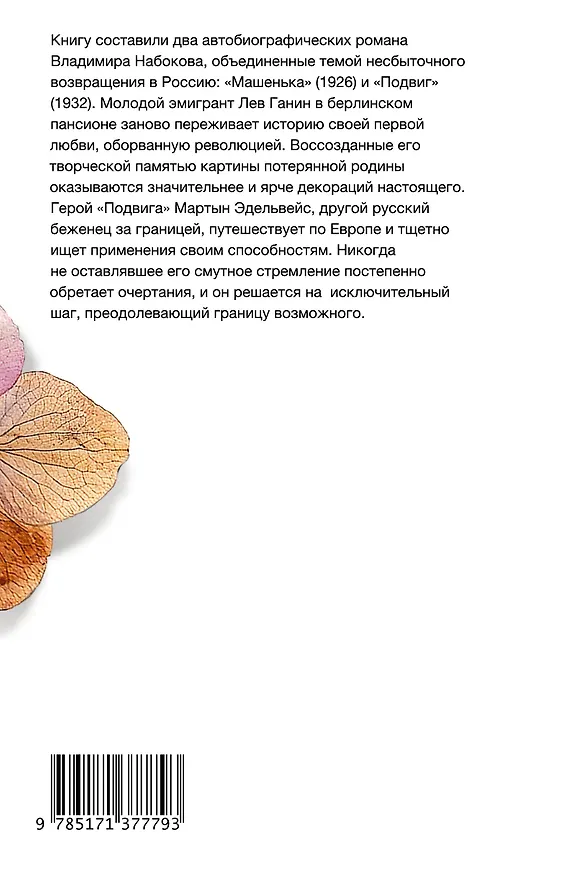 Книга Машенька. Подвиг (Владимир Набоков) — 2