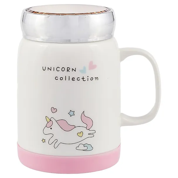 Кружка с зеркальной крышкой Unicorn Collection (керамика) (400 мл) (12-07160-125-23) 2646179 — 1