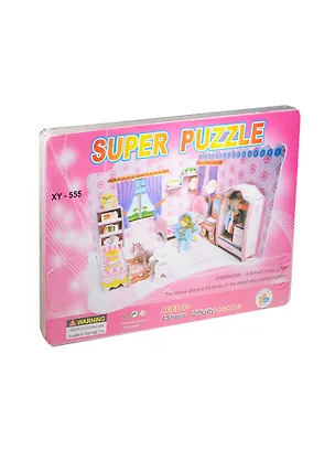 Конструктор 3D Комната принцессы (XY-555) (124368) (18,8х20,4х13,7см) (Super Puzzle) (3+) 2420323