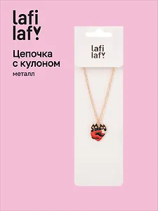 Кулон Сердце и Котики (металл) (2,9х1,9) (12-Kainli-K5) (Lafilaf)