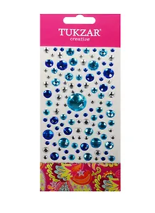 Набор для творчества, Tukzar, Наклейки-стразы акриловые Круглые 9*18см