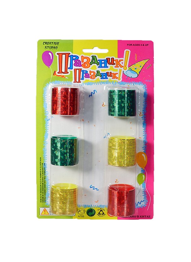 Праздник Праздник Игровой набор Пружинки (758106-B) (6шт.) (блистер) 2391044 — 1