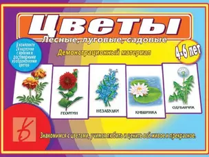 Цветы. Лесные, луговые, садовые. 4-6 лет. Демонстрационный материал — 2690662 — 1