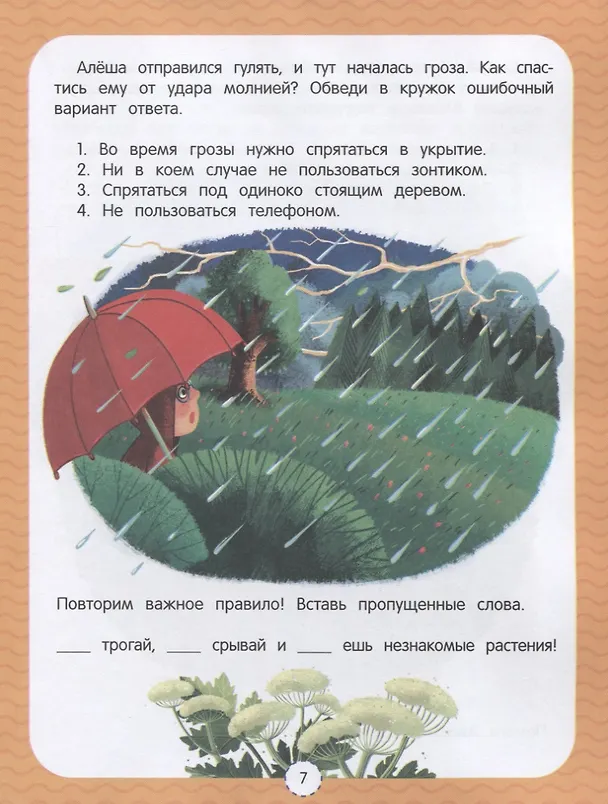 Книга Правила безопасности. Развивающая тетрадь (Елена Ульева) — 4