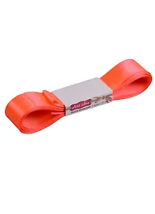Лента атласная 2см*4 ярда,  600-Neon orange