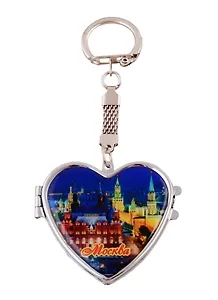 ГС Брелок c зеркалом Москва вид 5 (металл, полимерная смола)