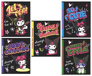 Тетрадь в клетку Kuromi, 48 листов, в ассортименте